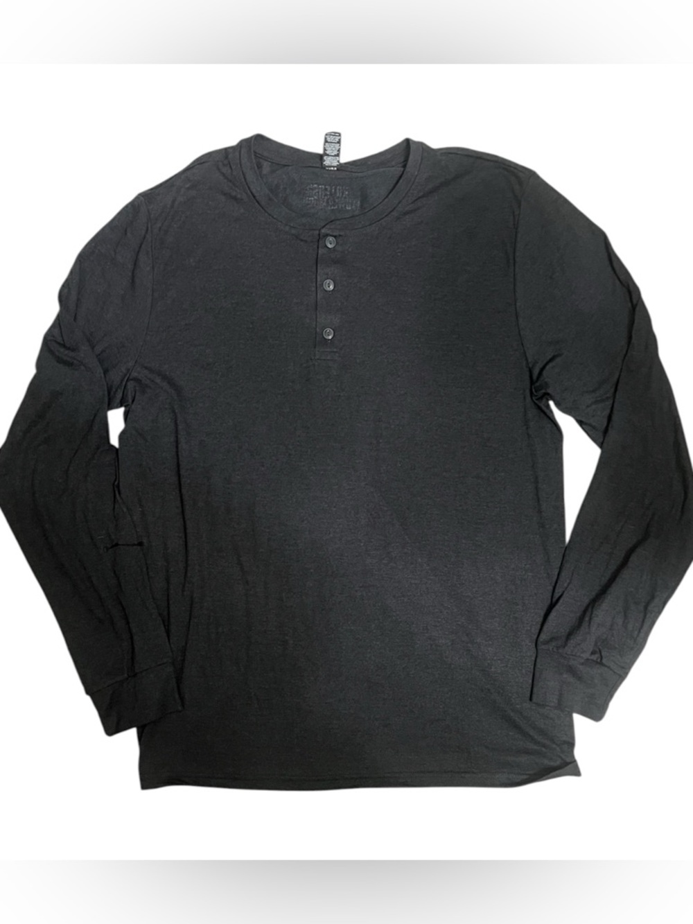 Killer of the flower moon movie Men's Long Sleeve Henley Top - Charcoal - Picture 2 of 4
